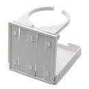 Plastic Universal Car Folding Cup Adjustable Drink Holder White