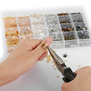 24 2460 Pcs / Box Jewelry Making Kit 6 Colors with Open Jump Ring Opening R