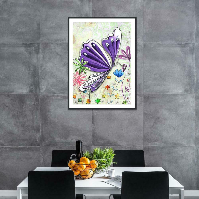 5D DIY Full Drill Diamond Painting Butterfly Embroidery Mosaic Craft Kit