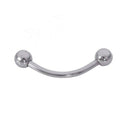 Stainless steel Curve Bent Barbell Plain Eyebrow Ring Body Piercing Jewelry O9Q3