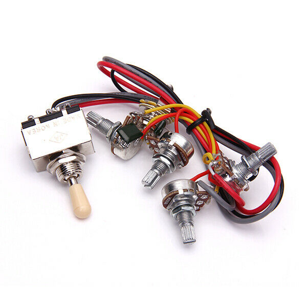 1 Set Guitars Wiring Kit Pickup Selector A500K B500K Potentiometers Pot 2A683J