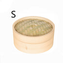 Kitchen Bamboo Steamer Basket Asian Food Steamer for Dim Sum Dumplings 15cm