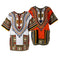 2 Pieces Unisex Short Sleeve Dashiki African Hippie