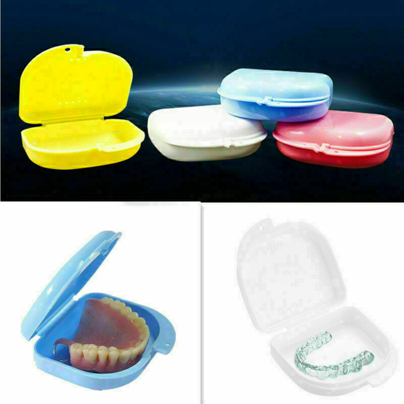 Dental Orthodontic Retainer Denture Storage Case Box Container Mouthguard B A6F7