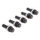 5pcs Tube Fuse Holder for 6x30mm Fuse Panel Mounting 10A/250V 15A/125V