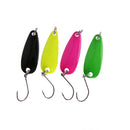 4pcs Metal Spoon Fishing Lure Hard Bait Fishing Tackle 2.5g with 4 Colors