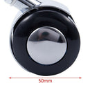 8mm Threaded Stem 50mm Dual Wheel Metal Frame Rotatable Caster Black