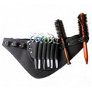 pu leather rivet hair scissor bag clips bag hairdressing barber scissor holstJ.