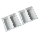 2pcs Driveway Paving Brick Patio Concrete Slabs Path Garden Walk Maker Mould