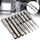 8Pcs Magnetic Hexagon Screwdriver Bit S2 Steel 1/4 Inch Hex Shank Screw Dri H9Z3