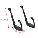 9 Pack Coat Hooks Wall Mounted for Hat Hardware Dual Prong Retro Coat Hanger Gn