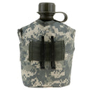 Outdoor Camping Army Water Bottle Canteen Hip Flask with Cup Pouch Random Camo