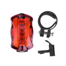 Waterproof 5LED Bicycle Tail Light Rear Warning Lamp for Night Bike Cycling