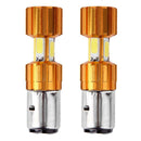 1 Pair DC 12V H6 BA20D 30W COB Motorcycle Motorbike LED Headlight Bulbs
