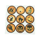90pcs Halloween Paper Stickers Pumpkin Gift Bag Labels Candy Packaging Tags Z