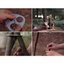 Camping Tripod Set Portable Stainless Steel Campfire Cooking Tripod Grill