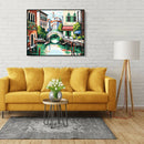 DIY Town Painting By Numbers Kit Hand Painted Canvas Oil Art Picture Gift