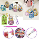 Set Of 5 Diamond Painting Keychain, 5D Making Diy Full Drill Special Shape