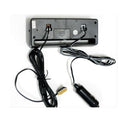 4 In 1 Digital Car Voltage Alarm Clock with Indoor/ Outdoor Thermometer and LCD