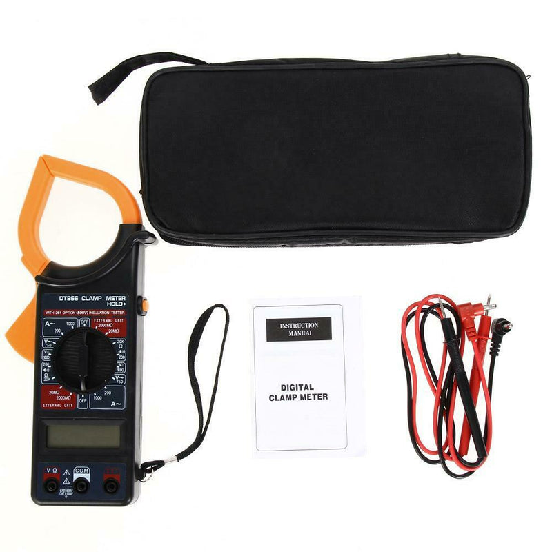 Digital Voltmeter Ammeter Yellow Clamp Multimeter DC Meter Voltage Tester