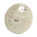 Car Spark Plug Gage Currency-type 0.6-2.4mm Coin-type Caliber Measuring Tool
