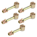 5Pcs Furniture Cabinet Fixing Screw Locking Cam Bolt Nut Fitting Connector