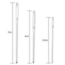 15 Pieces Blunt Needles stainless steel Large-Eye Yarn Knitting Needles Sew W1U3