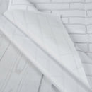 Vinyl Wood Floor Photography Studio Prop Background 3x5FT White Brick Wall