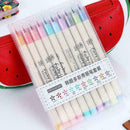 10 Pcs/Set Write Brush Pen Color Calligraphy Sketch Pens Drawing Art Marker S7S9