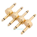 4 x 1/4" Guitar Pedal Convert Connector Jack to Jack Crank Pedal Convert Coupler
