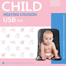 New 12V USB Car Carbon Fiber Heated Seat Warmer Pad for Kinds/Children At H