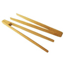 Bamboo Kitchen Tongs 9.6 Inch Reusable Tongs Tool for Cooking, Toast, Bagel