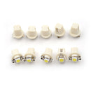10X B8.5D Car Gauge 5050 1 SMD LED Dashboard Side Lights Bulbs Indicator FT