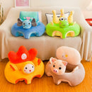 Cute Baby Learning to Sit Seat Sofa Cover Chair Case No Liner (Elephant)