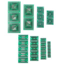 30X Pcb Board Kit Smd To Dip Adapter Converter Fqfp32-100 Qfn48 Sop8 16 24  Y7U9