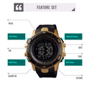 SKMEi Fashion Men'S Watch Sport Digital Watch Men'S 50M Waterproof Luminous
