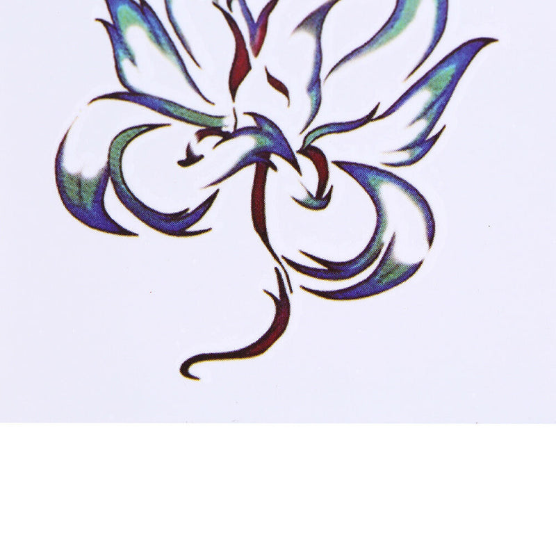 Waterproof Temporary Tattoo Stickers Nine Tail Fox Water Transfer flash tatoo Kw