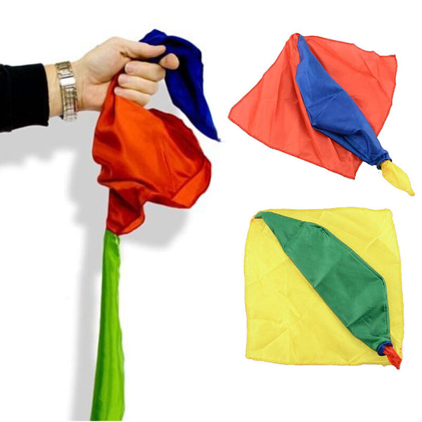 Kids Colour Changing Scarf Cloth Trick Advanced Magician Kit Parlor Nice