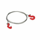 5X(1: 10 RC Crawler Accessories Metal Trailer Wire Rope Tow Rope with Hook Z3J2)