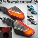 2PCs Universal Blinkers Warning Lamp Motorcycle LED Turn Signal Lights Dayt BX