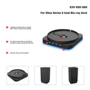 Blue Light Console Vertical Stand for Xbox Series X with 4 Port USB 2.0 HUB