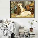 5D DIY Full Drill Diamond Painting Dogs Cross Stitch Embroidery Mosaic Kit