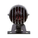 Motorcycle Grill LED Tail Light Brake Lamp for Bobber Chopper Black