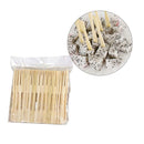 80 pcs/Bag Disposable Bamboo Food Picks Fruit Fork Sticks Buffet Cupcake Toppers