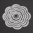 7Pcs/Set Flower Circles Metal Cutting Dies Stencils DIY Scrapbook Card Decor
