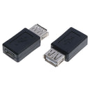 1Pc USB 2.0 A female to micro USB 5 pin female data adapter convertor  â„–[