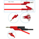 Stackable Banana Plug to Copper Alligator Clip Multimeter Test Leads Probe WiFT
