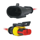 10Pcs 2Pin Way Car Waterproof Male Female Electrical Connector Plug Wire Ki Y2U1