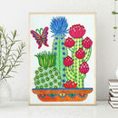 5D DIY Special Shaped Diamond Painting Cactus Cross Stitch Mosaic Craft Kit