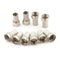 10 x F Connector Screw on type for RG6 Dual Shield TV Antenna Coax Cable ON